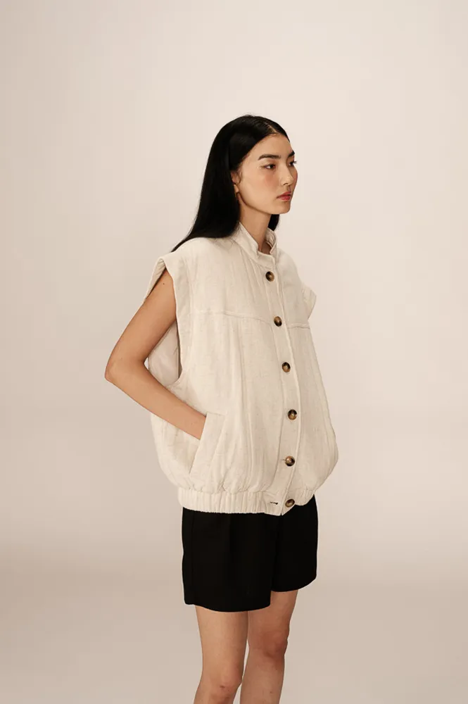 Grace & Mila Placide Beige Vest