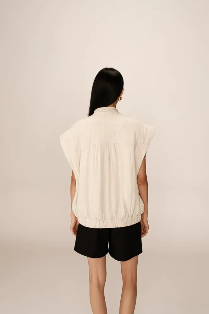 Grace & Mila Placide Beige Vest
