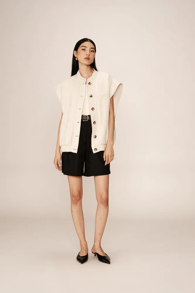 Grace & Mila Placide Beige Vest
