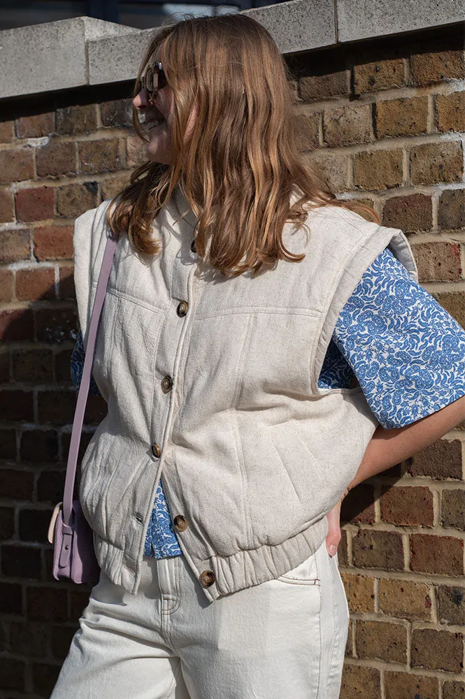 Grace & Mila Placide Beige Vest