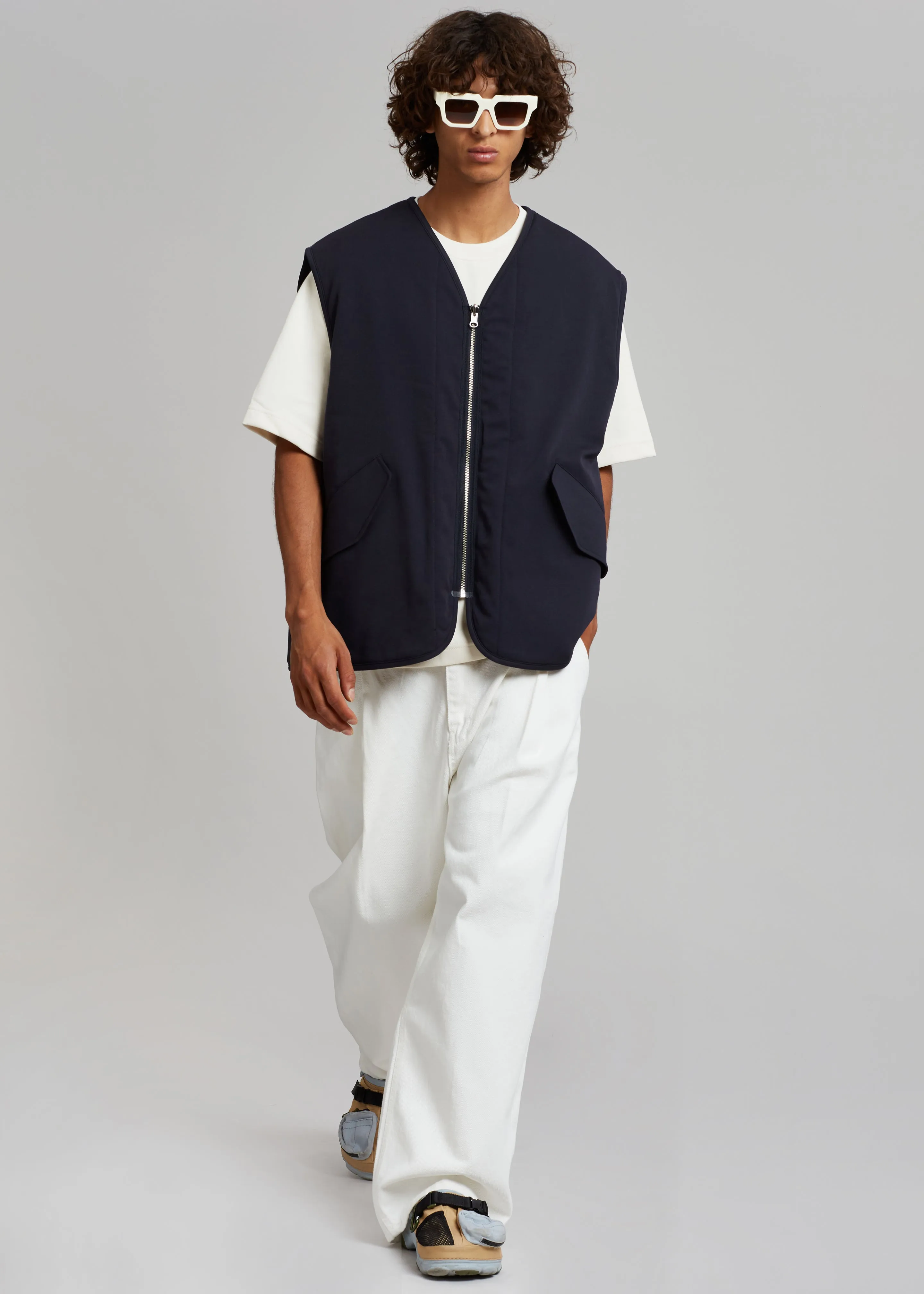 Lant Reversible Vest - Navy