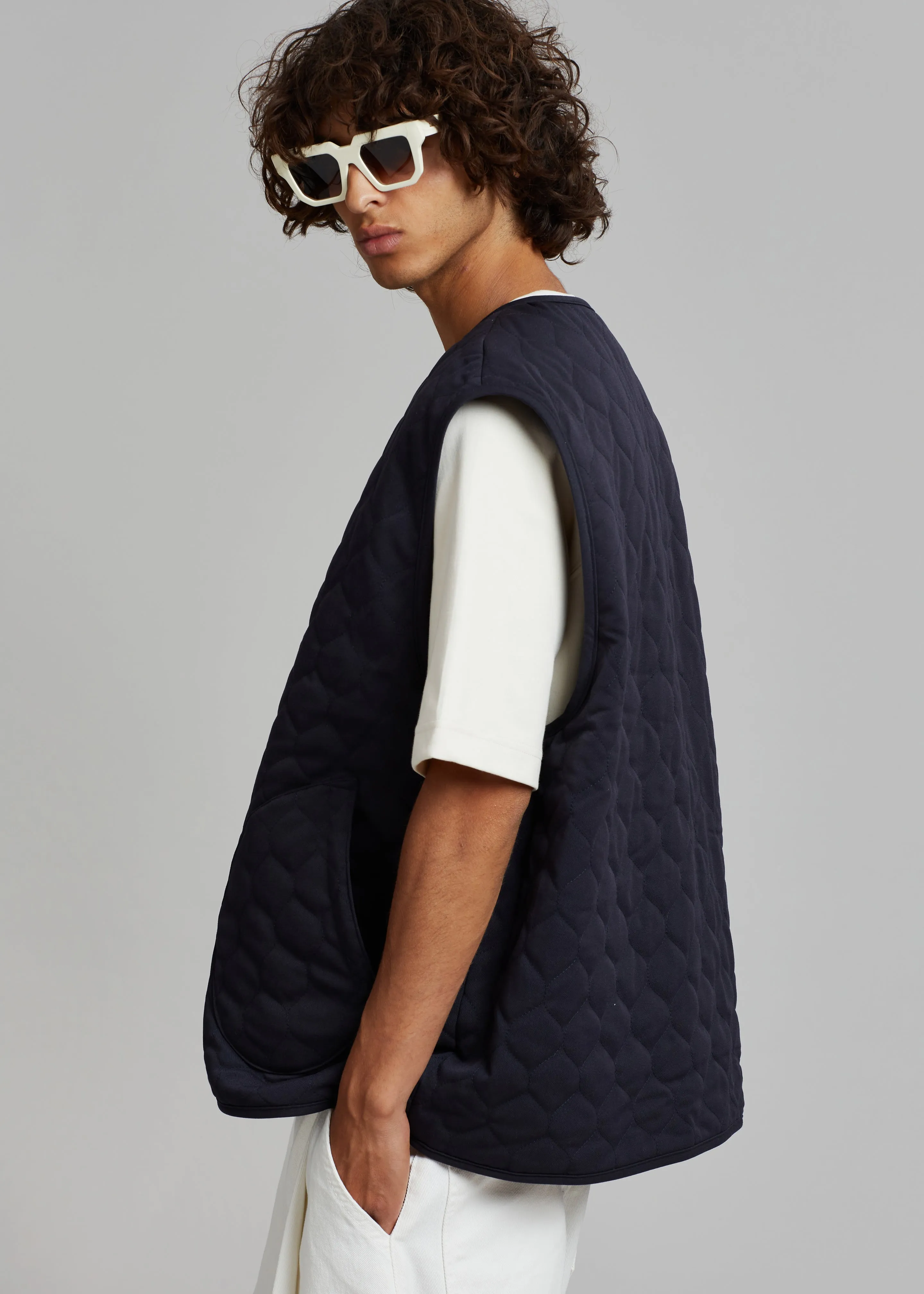 Lant Reversible Vest - Navy