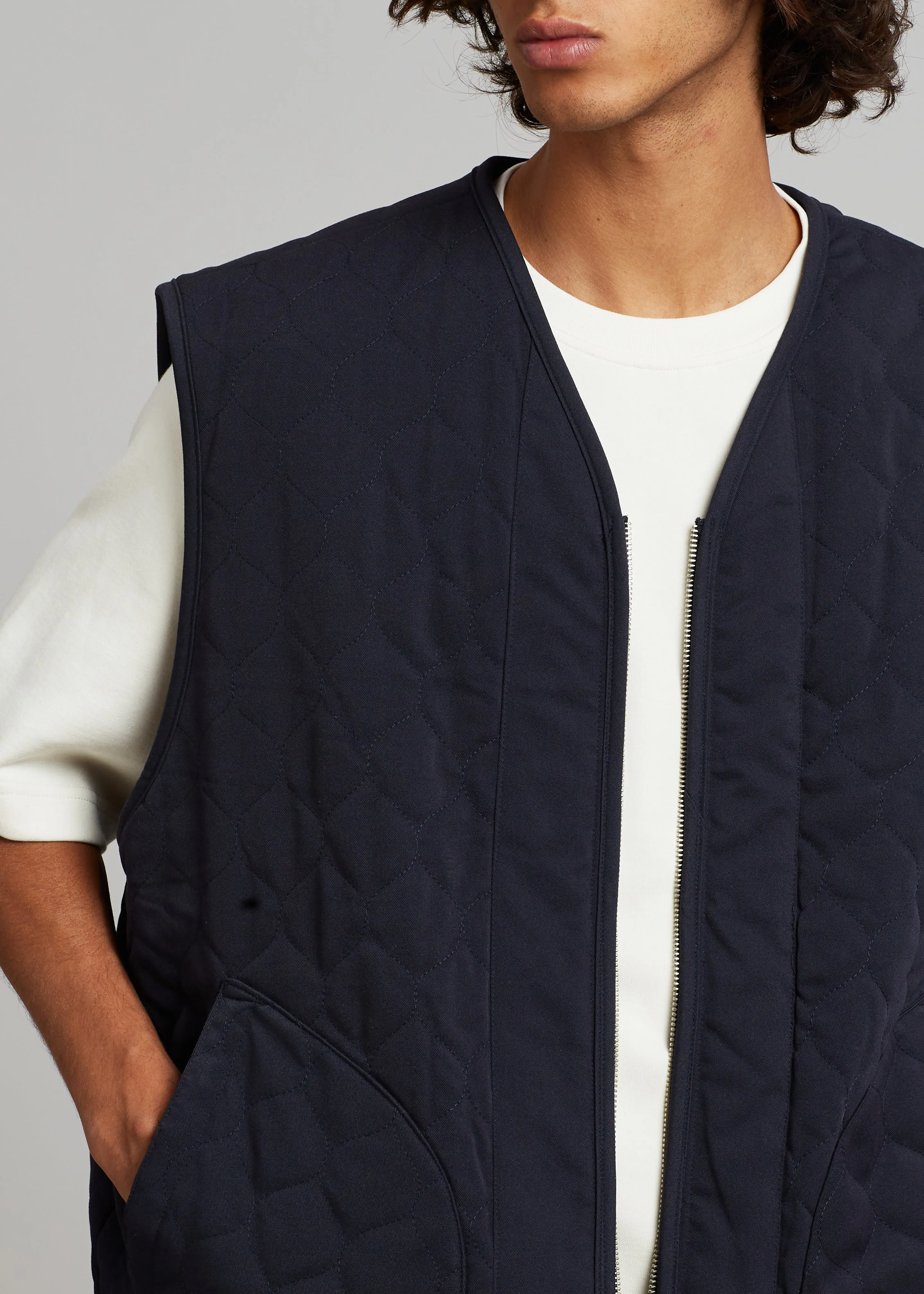 Lant Reversible Vest - Navy