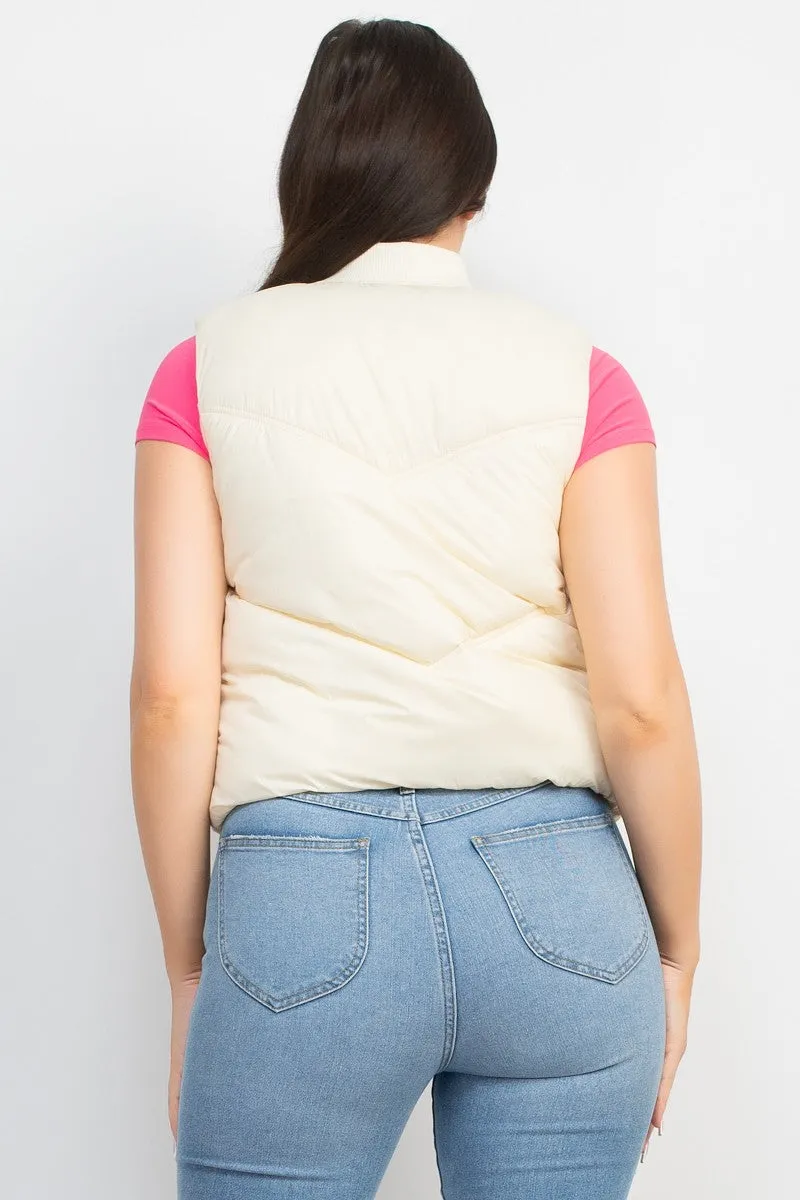 Quilted Zip-Up Vest - Final Sale
