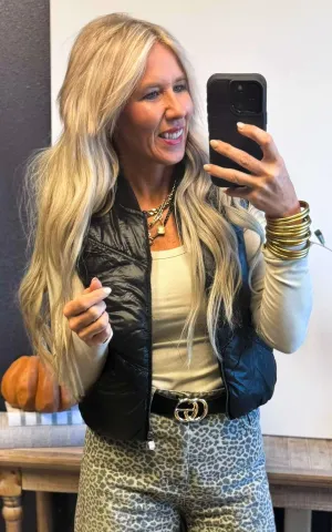 Quilted Zip-Up Vest - Final Sale