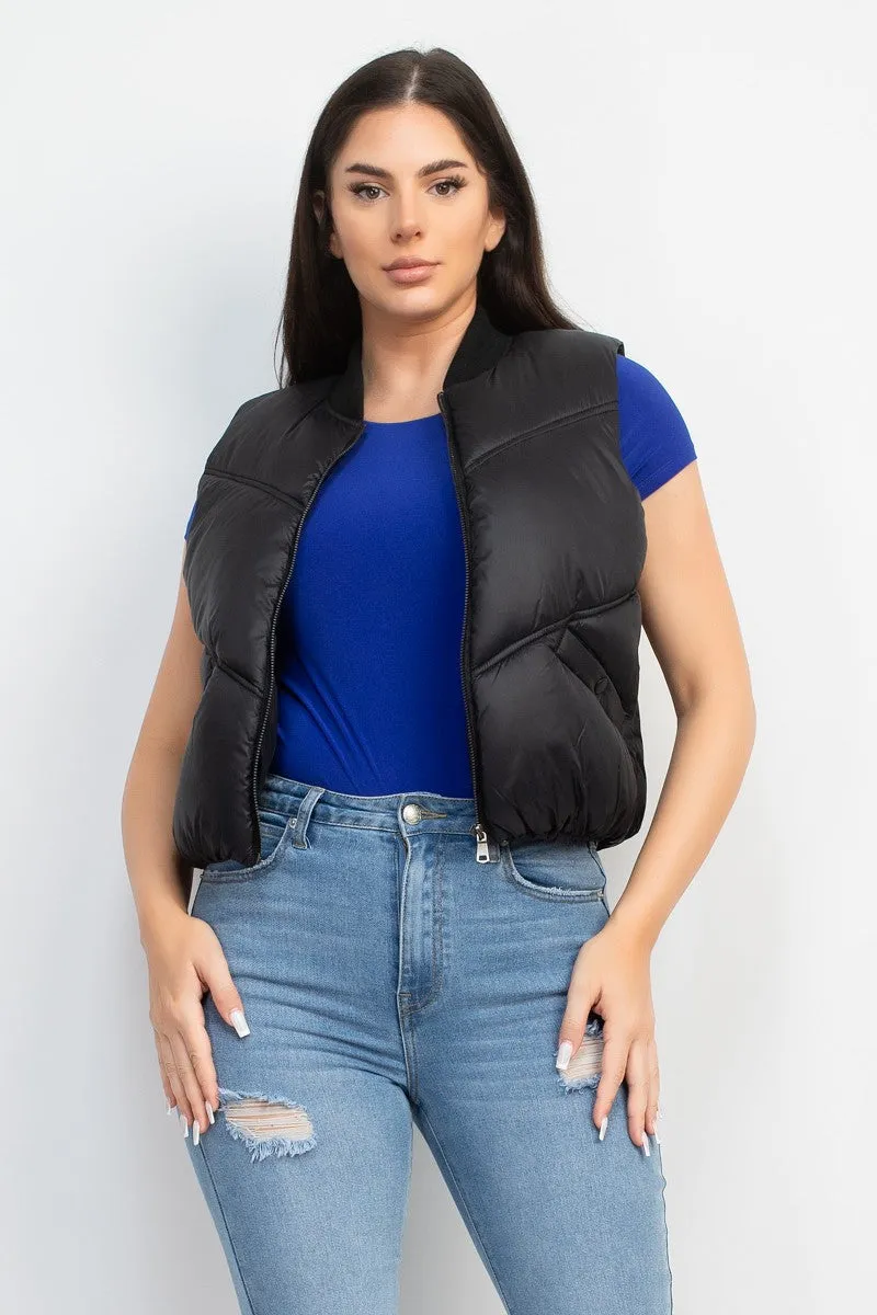 Quilted Zip-Up Vest - Final Sale