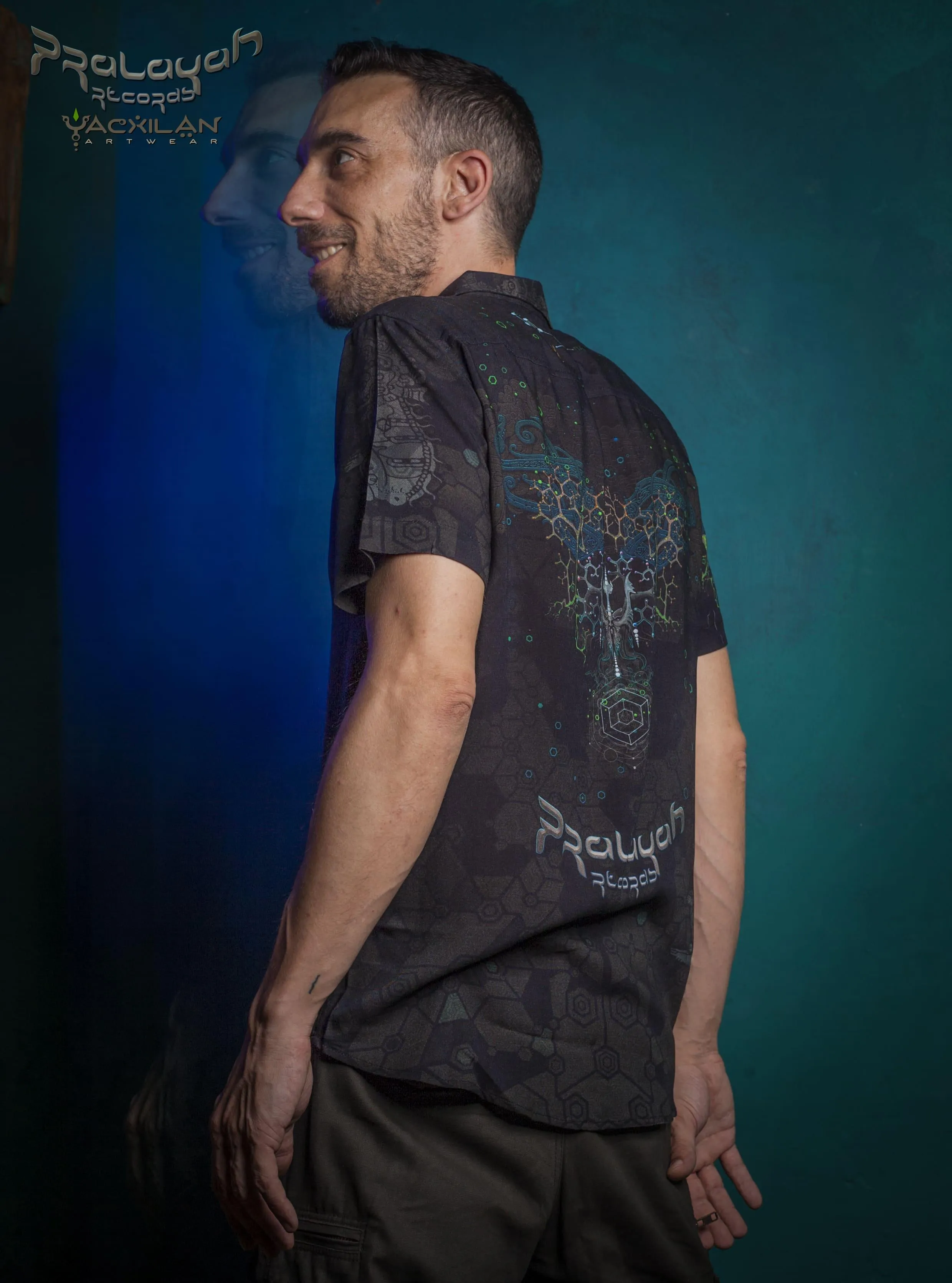 Shirt Men Half Sleeves / Viscose - PRALAYAH