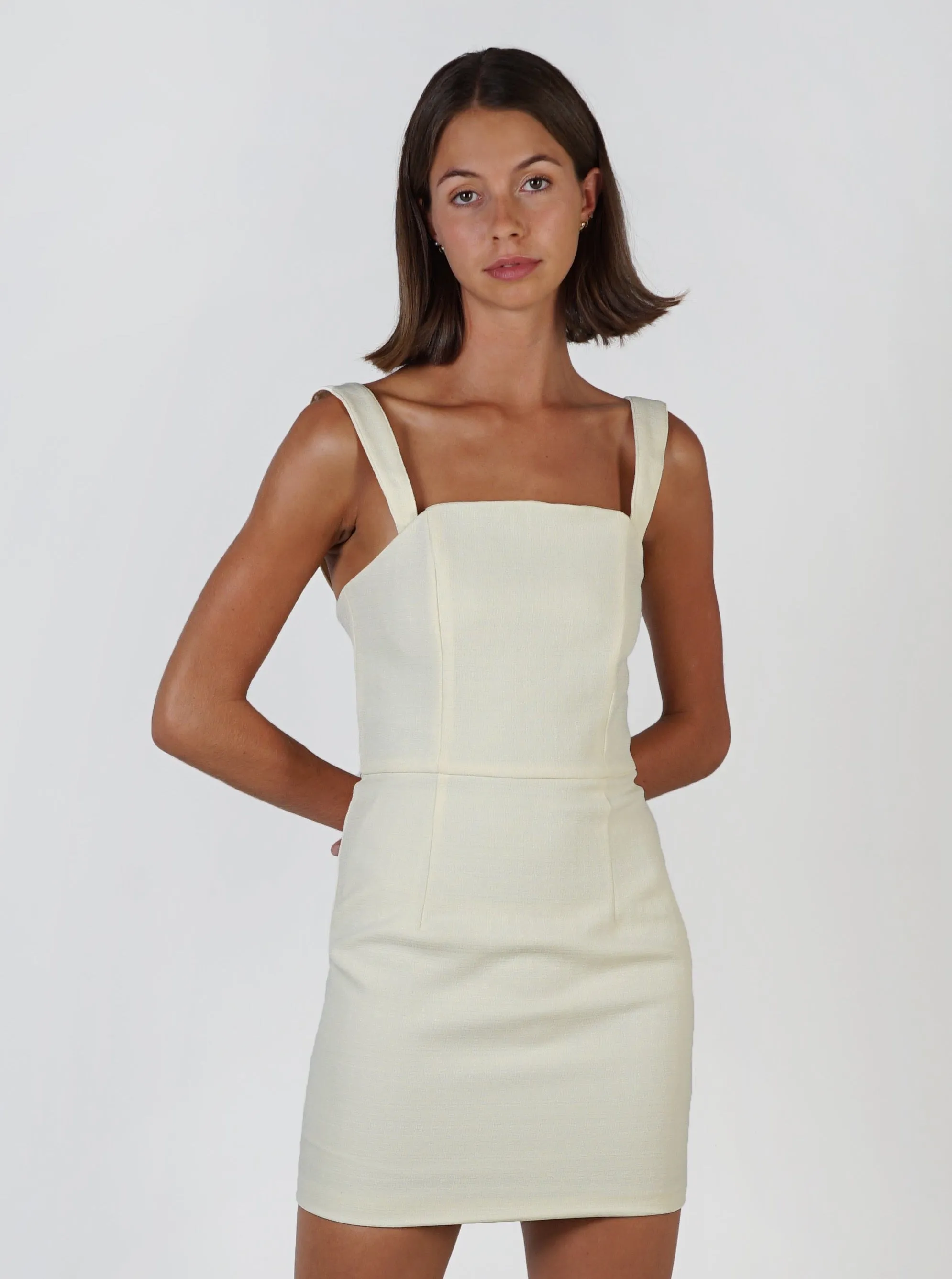 The Mini Dress- Lemon