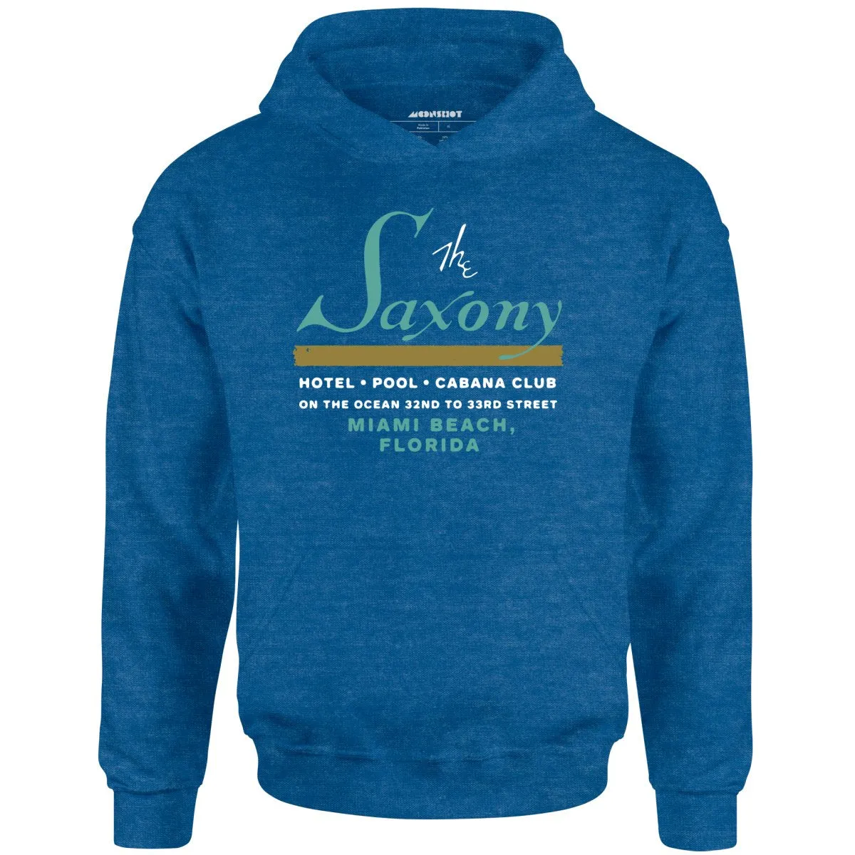 The Saxony - Miami Beach, FL - Vintage Hotel - Unisex Hoodie