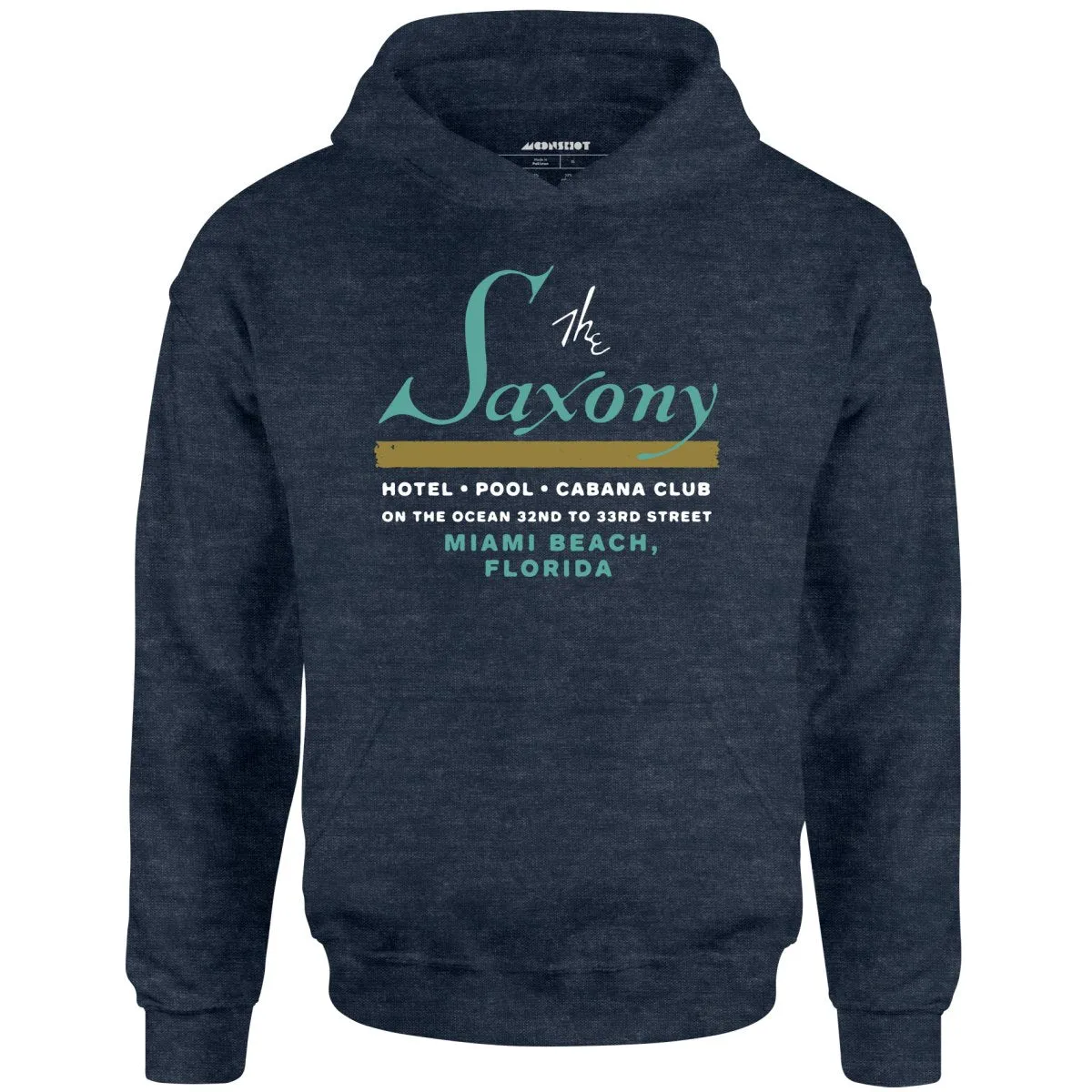 The Saxony - Miami Beach, FL - Vintage Hotel - Unisex Hoodie