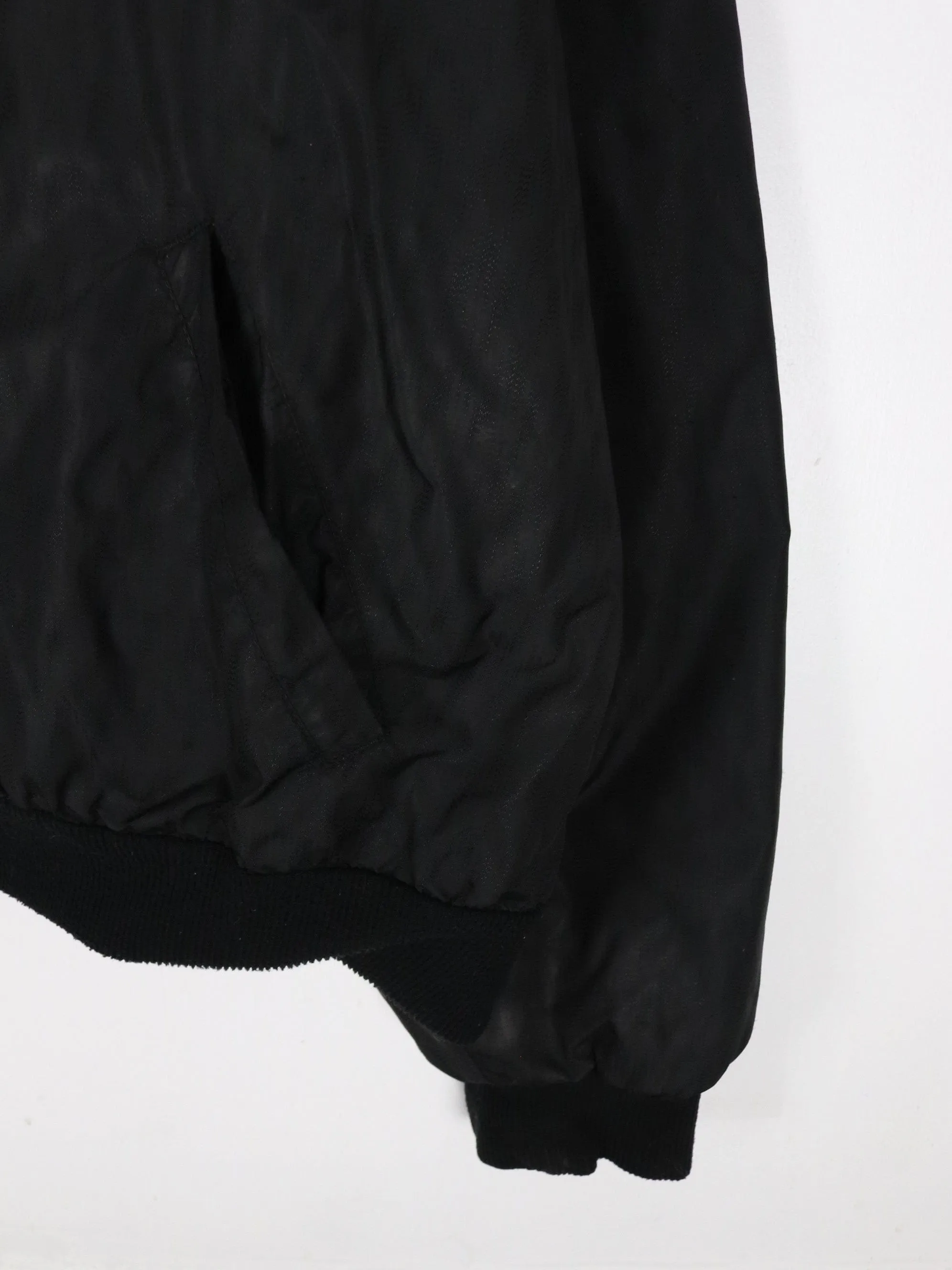 Vintage Arctic Cat Jacket Mens XL Black Racing Coat